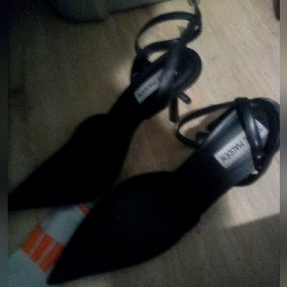 Black Steve Madden Strappy Heels